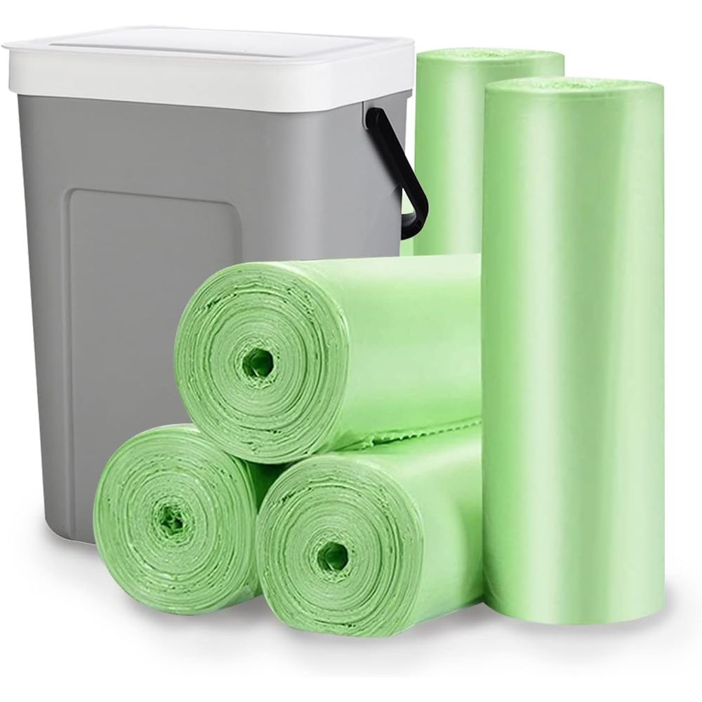 Biodegradable Bin Liner - 60-Pack 13-Gallon Biodegradable Trash Bags -