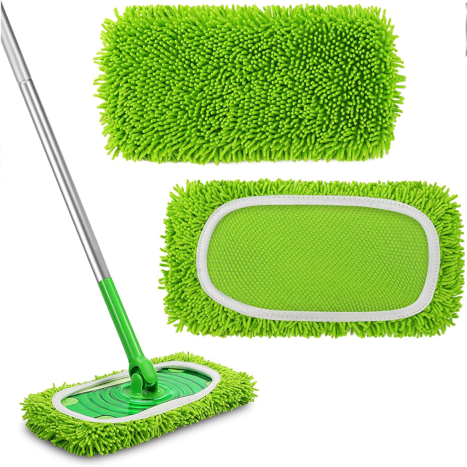 Cloth Pad Reusable - 2 Pack Reusable Microfiber Mop Pads