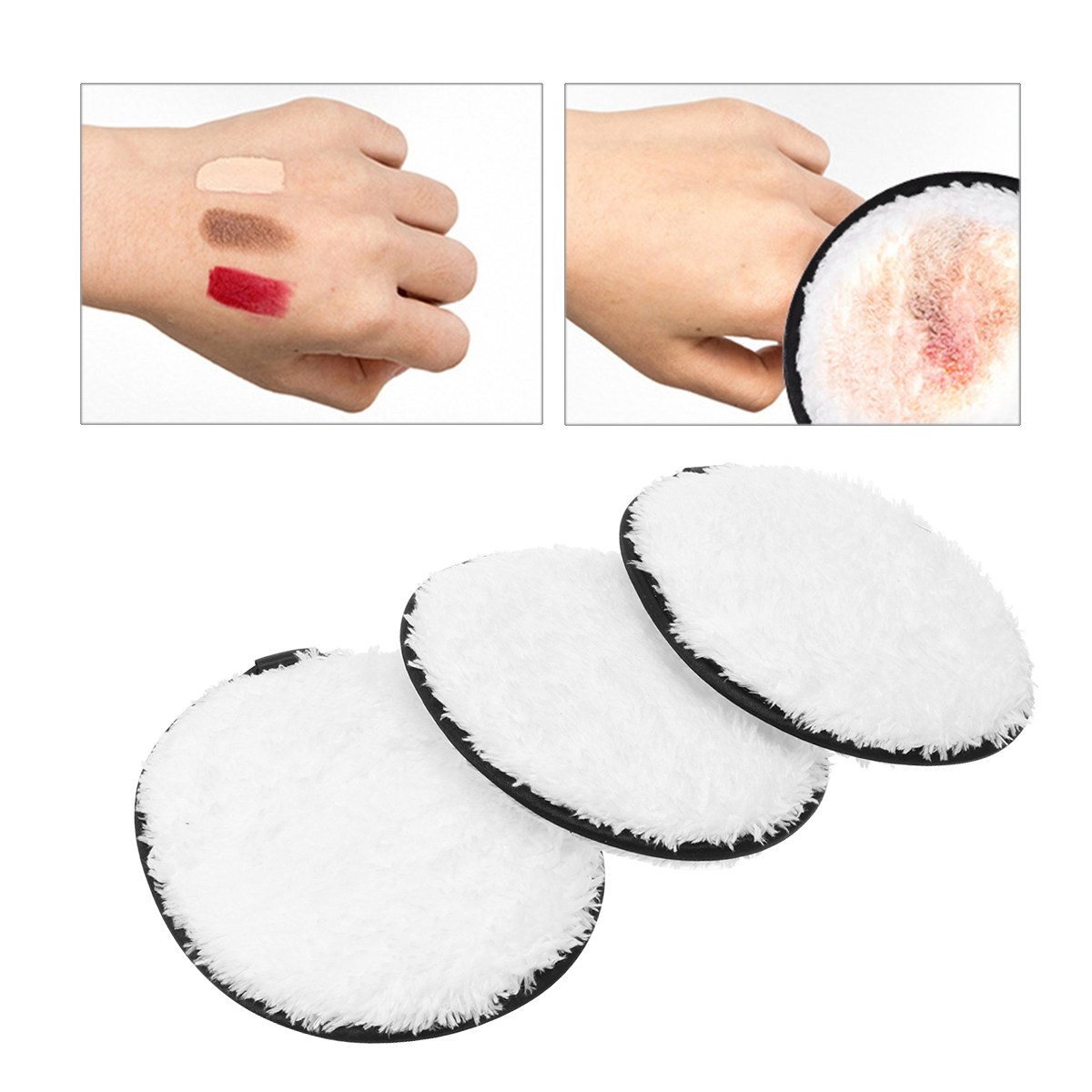 3Pcs Makeup Microfiber Cloth P - Cloth Pad Reusable avis et prix