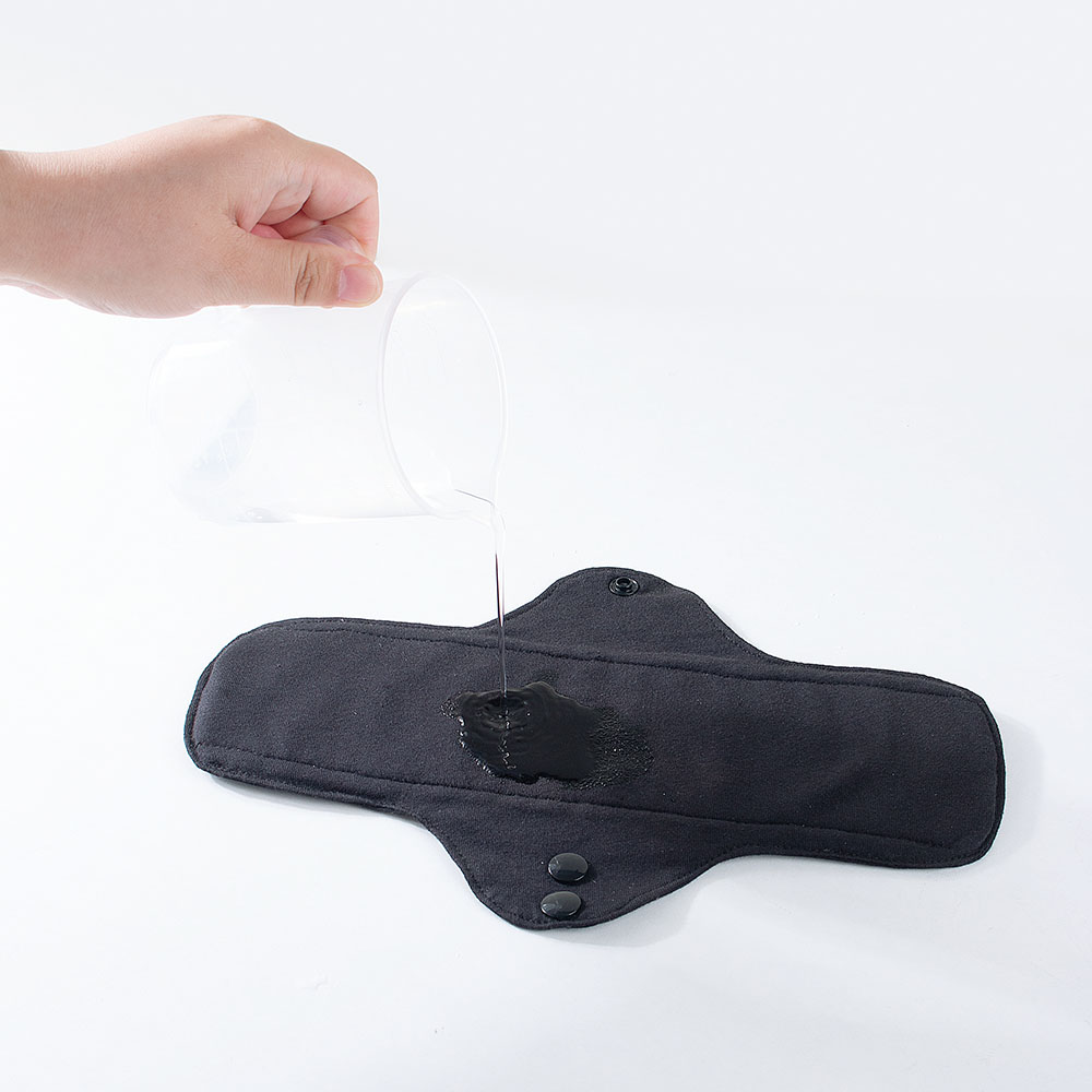 1pc Balck Pure Cotton Sanitary - Cloth Pad Reusable avis et prix